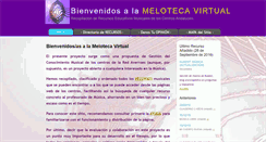 Desktop Screenshot of melotecavirtual.es