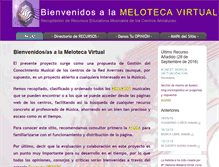 Tablet Screenshot of melotecavirtual.es
